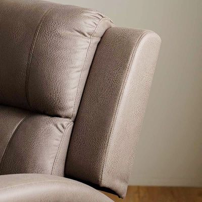 Crimson 1-Seater Fabric Recliner Sofa - Brown - With 2-Year Warranty